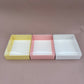 20PCS macaron & strawberries paper base box with clear lid