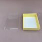 20PCS macaron & strawberries paper base box with clear lid