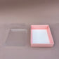 20PCS macaron & strawberries paper base box with clear lid