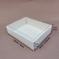 20PCS macaron & strawberries paper base box with clear lid