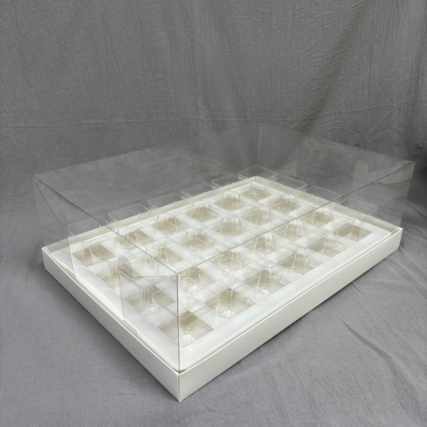 10 Boxes 24-count 5OZ shooter square dessert cup box