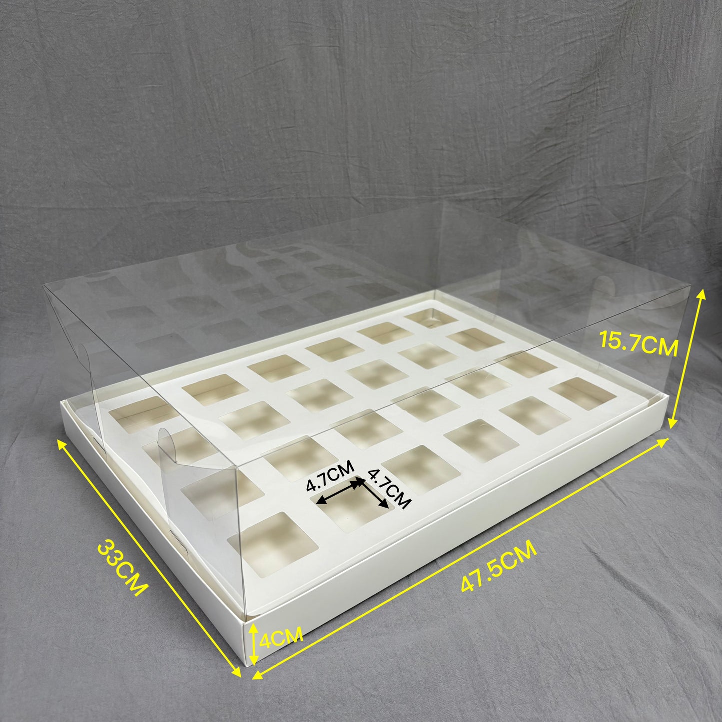 10 Boxes 24-count 5OZ shooter square dessert cup box