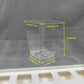 100PCS 5OZ Clear Acrylic Square Shooter Cup with Clear Spoon