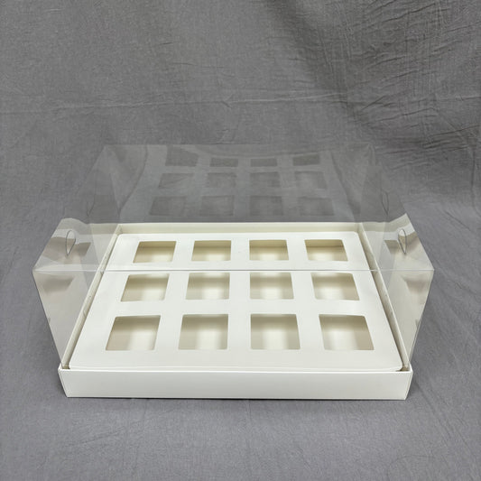 10 Boxes 12-count 5OZ Shooter Square Dessert Cup Box