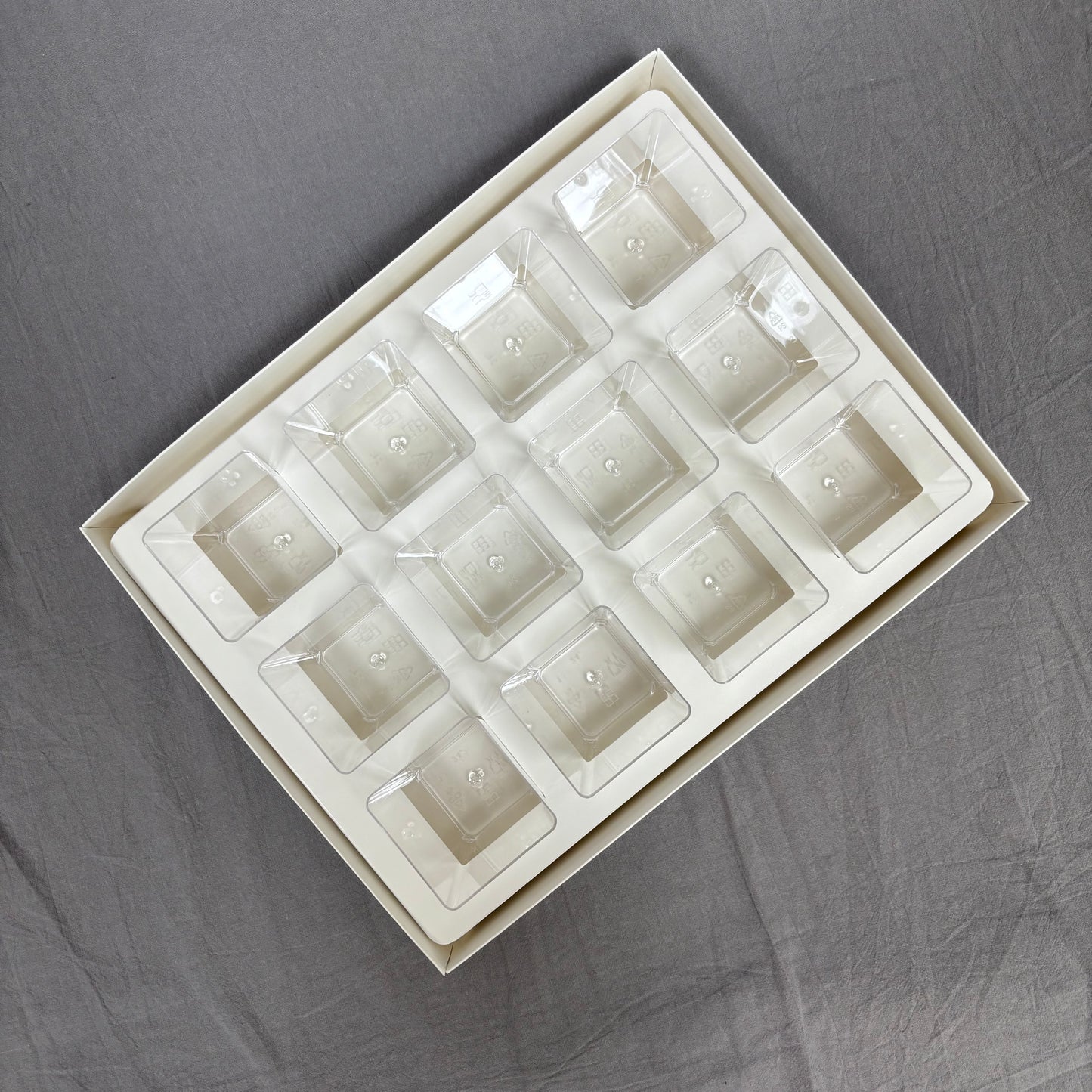 10 Boxes 12-count 5OZ Shooter Square Dessert Cup Box