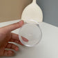 100PCS 200ML acrylic clear round cup with clear spoon