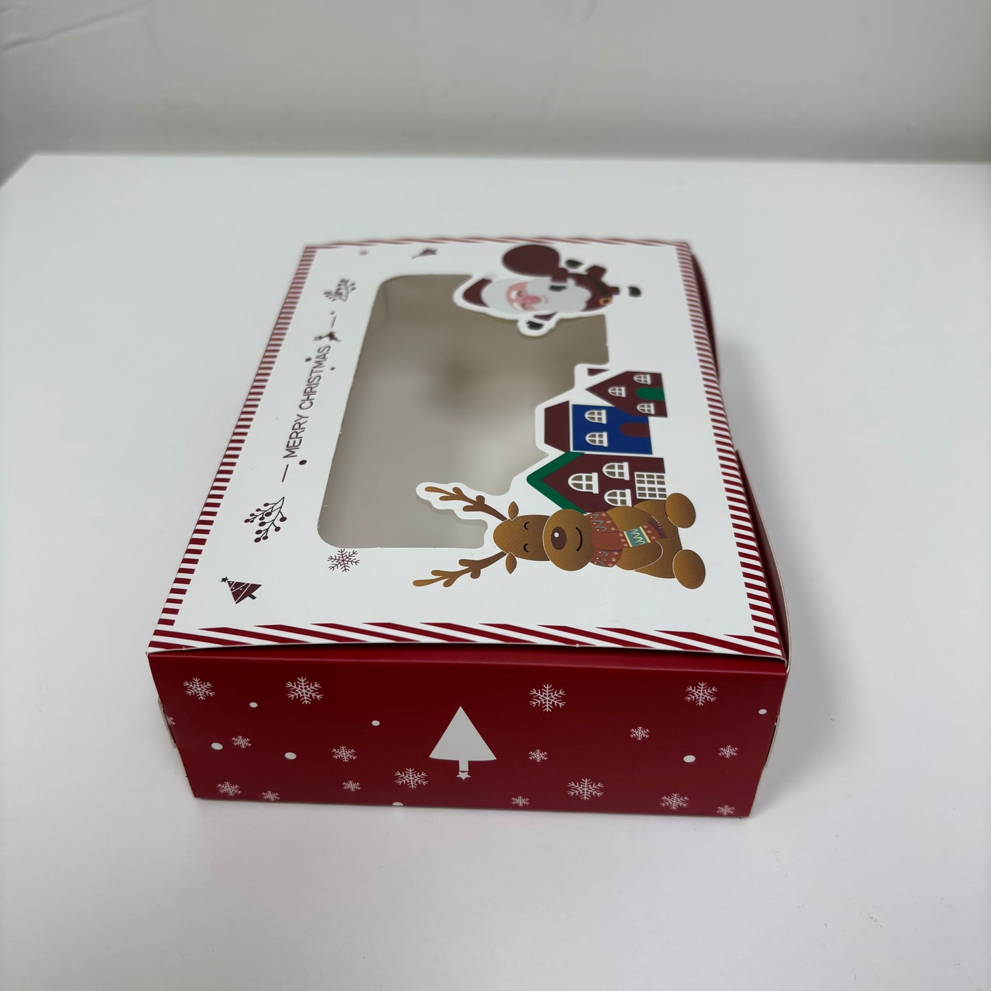 50PCS Christmas Ginger Bread Man Cookies Clear Window Box