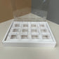 10 boxes 12-count 3.4OZ square shooter box with clear lid
