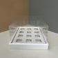 10 boxes 12-count 3.4OZ square shooter box with clear lid