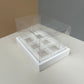 10 boxes 6-count 3.4OZ square shooter box with clear lid