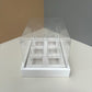 10 boxes 6-count 3.4OZ square shooter box with clear lid