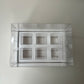 10 boxes 6-count 3.4OZ square shooter box with clear lid