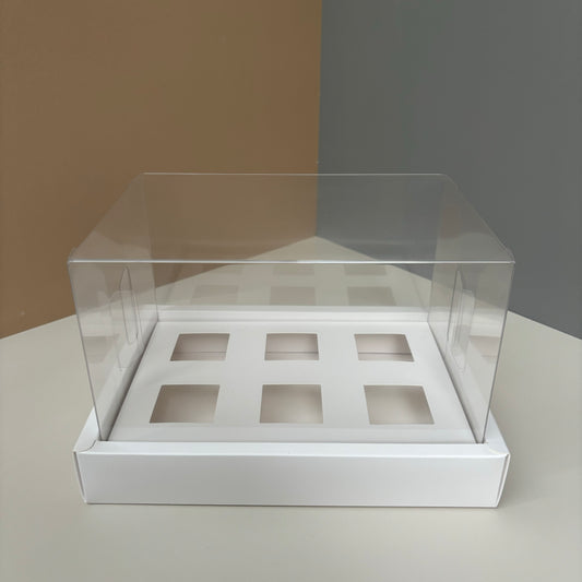 10 boxes 6-count 3.4OZ square shooter box with clear lid