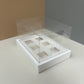10 boxes 6-count 3.4OZ square shooter box with clear lid
