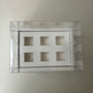 10 boxes 6-count 3.4OZ square shooter box with clear lid