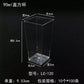 100PCS 3OZ clear acrylic square shooter cup with clear spoon