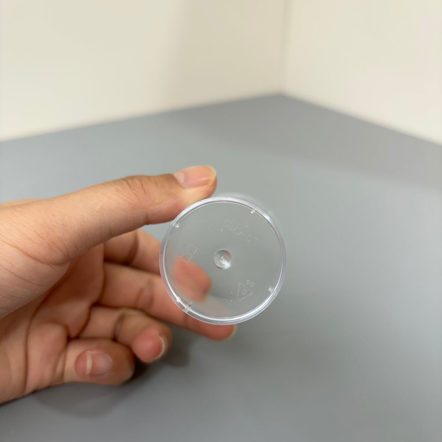 100PCS 3OZ clear acrylic round shooter cup with clear spoon