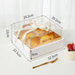 10 boxes small white base box with gold insert and ribbon