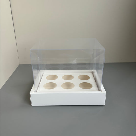 10 boxes 6-count 3OZ round shooter box with clear lid