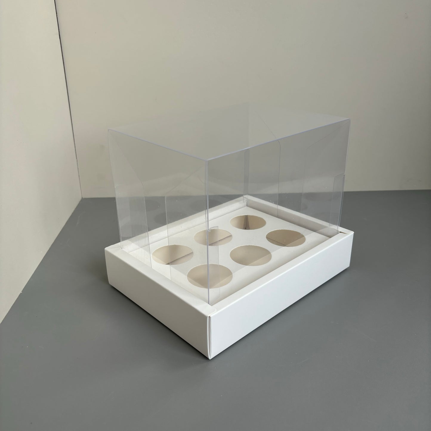 10 boxes 6-count 3OZ round shooter box with clear lid