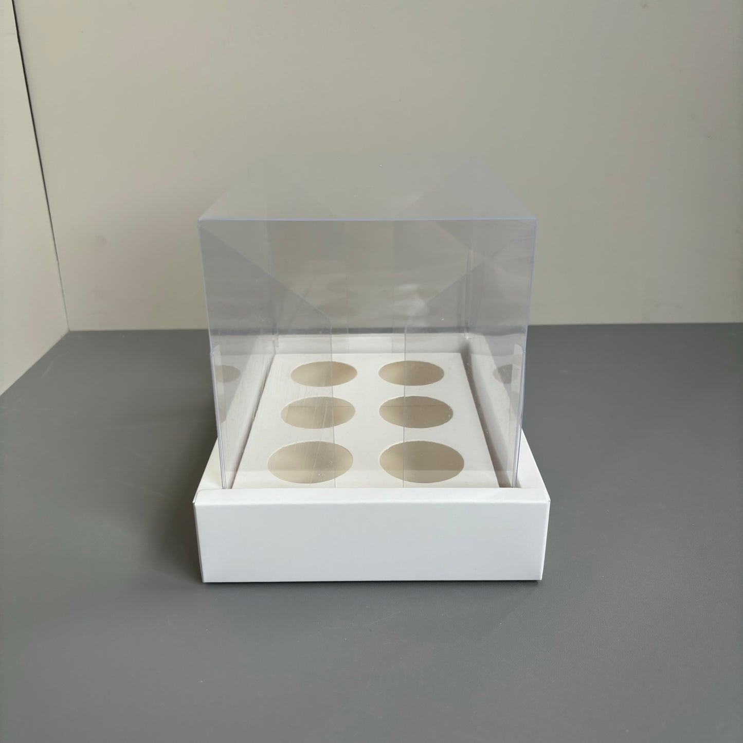 10 boxes 6-count 3OZ round shooter box with clear lid
