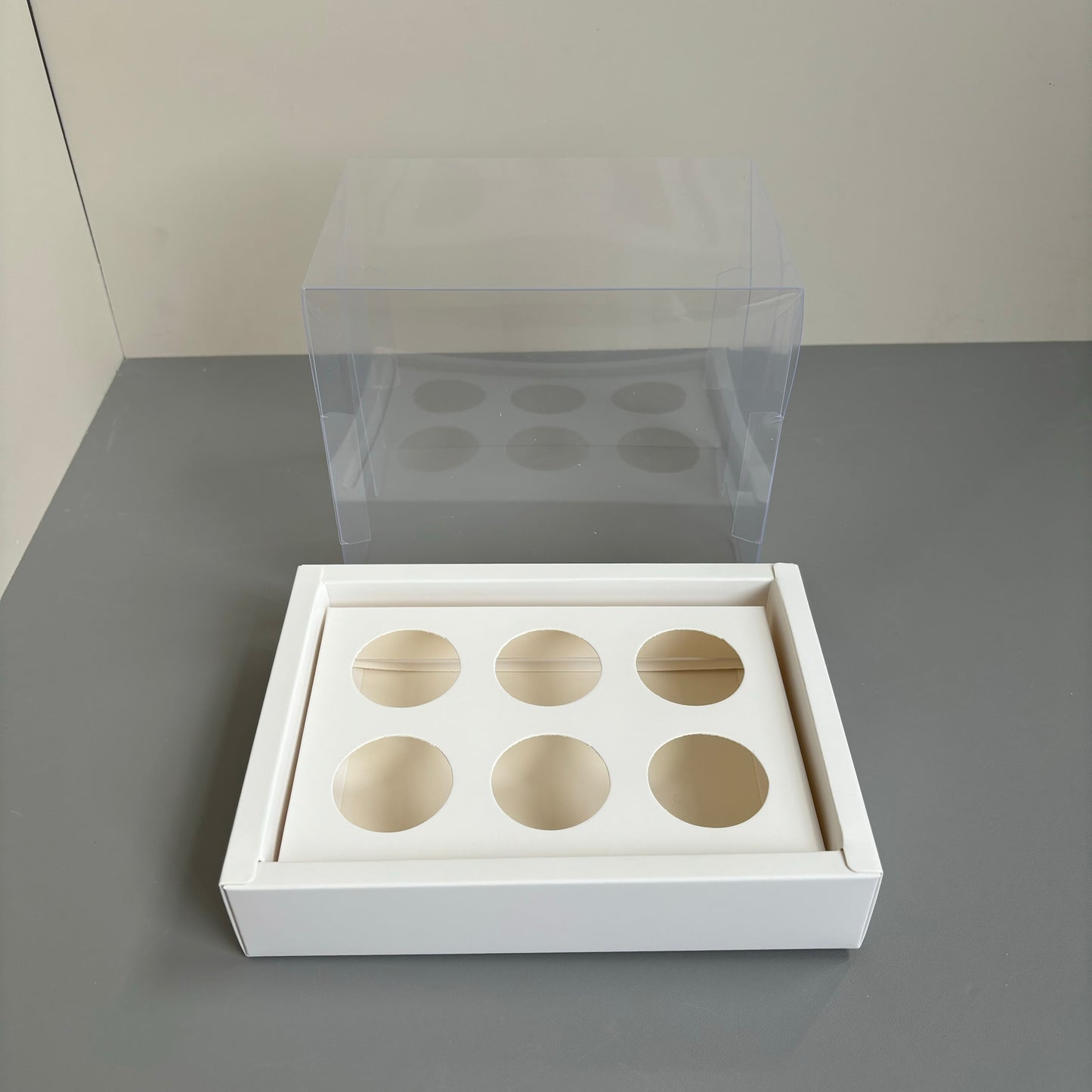 10 boxes 6-count 3OZ round shooter box with clear lid