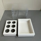 10 boxes 6-count 3OZ round shooter box with clear lid