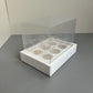 10 boxes 6-count 3OZ round shooter box with clear lid
