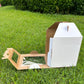 6 pcs 10in/12in white tall cake box with window