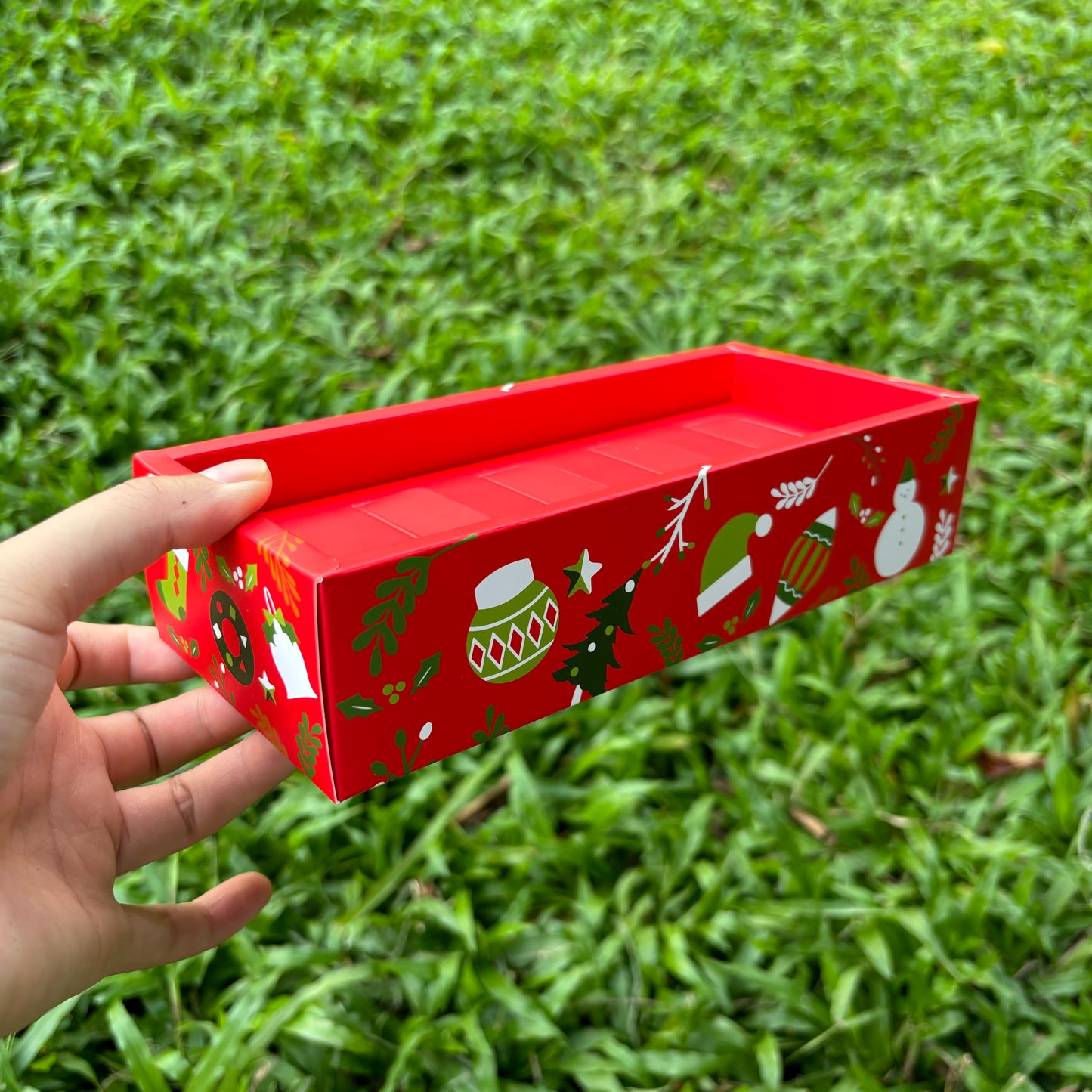 10 Boxes Christmas Cookies Clear Box with Paper Insert