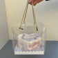 20PCS 6.3in clear cake box with rope and paper insert