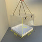 20PCS 6.3in clear cake box with rope and paper insert