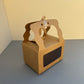50PCS White/Kraft Cookies & Pastry & Candy Box With Ribbon