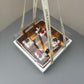 10 boxes small white base box with gold insert and ribbon