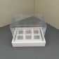 10 boxes 6-count 3OZ square shooter box with clear lid