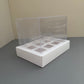 10 boxes 6-count 3OZ square shooter box with clear lid