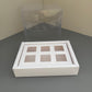 10 boxes 6-count 3OZ square shooter box with clear lid