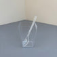 100PCS 3.4OZ acrylic clear square cup (clear spoon included)