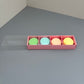 20PCS 4-macarons pink paper box with clear sleeve