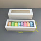 50PCS white macaron drawer box - small