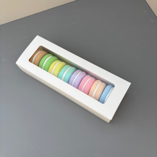 50PCS white macaron drawer box - small