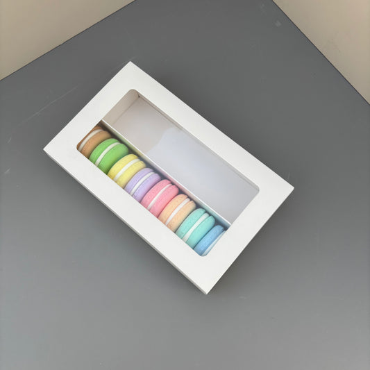50PCS white macaron drawer box - big