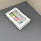 50PCS white macaron drawer box - big