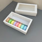 50PCS white macaron drawer box - big