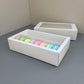 50PCS white macaron drawer box - big