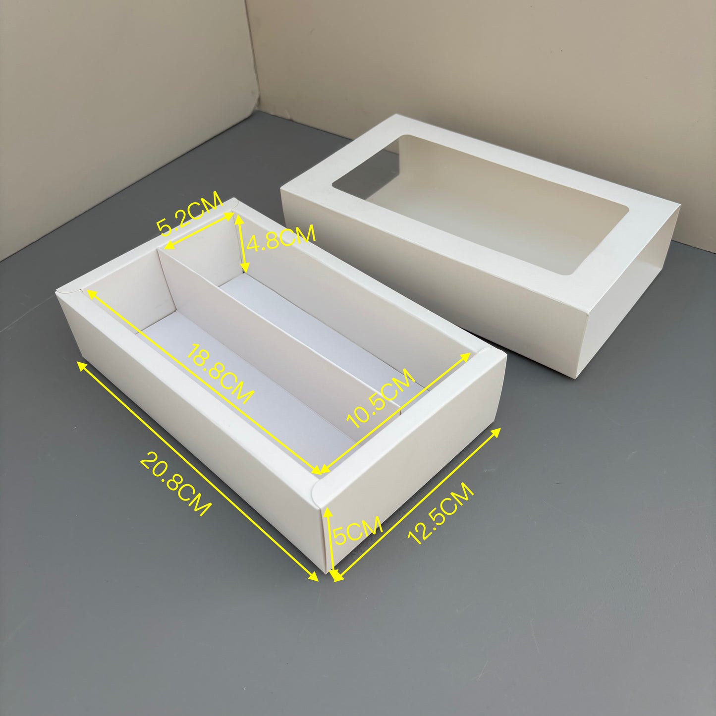 50PCS white macaron drawer box - big