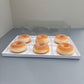 50 boxes 6 - compartments donuts dessert box with clear lid