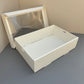 10PCS white paper card box with window for charcuterie