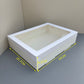 10PCS white paper card box with window for charcuterie