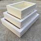 10PCS white paper card box with window for charcuterie